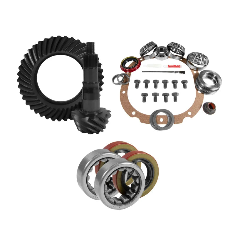 Yukon 8.8in Ford 3.27 Rear Ring & Pinion Install Kit 2.25in OD Axle Bearings and Seals - Side View