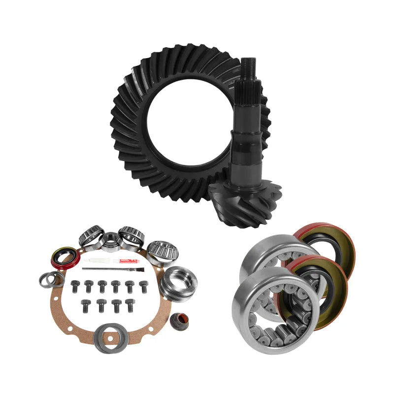 Yukon 8.8in Ford 4.56 Rear Ring & Pinion Install Kit 2.99in OD Axle Bearings and Seals - Main Product View
