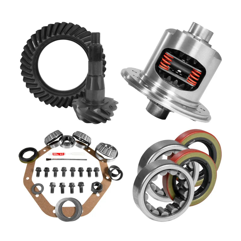 Yukon 9.25in CHY 3.21 Rear Ring & Pinion Install Kit 31 Spline Positraction 1.62in Axle Bearings - Main Product View
