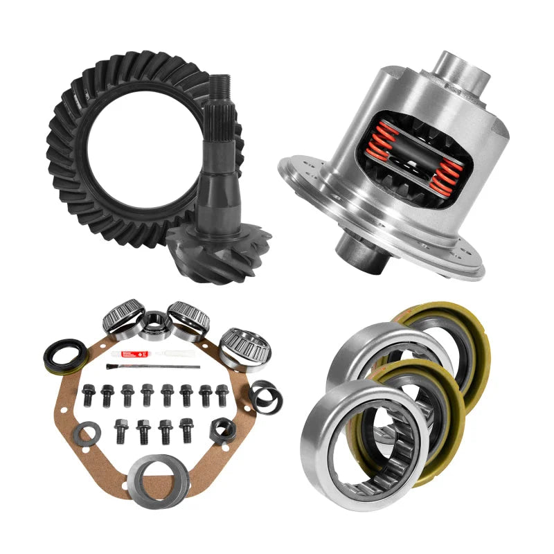 Yukon 9.25in CHY 3.21 Rear Ring & Pinion Install Kit 31 Spline Positraction 1.7in Axle Bearings - Main Product View