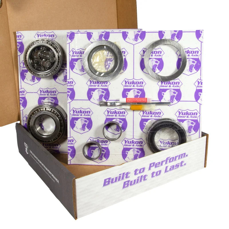 Yukon 9.5in GM 3.42 Rear Ring & Pinion Install Kit 33 Spline Positraction Axle Bearing and Seals - Back View