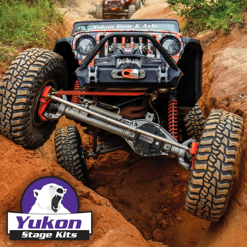 Yukon Gear 07-17 Jeep Wrangler (JK) Stage 2 Re-Gear Kit w/Diff Covers (for Dana 30/44) - 4.56 - Side View