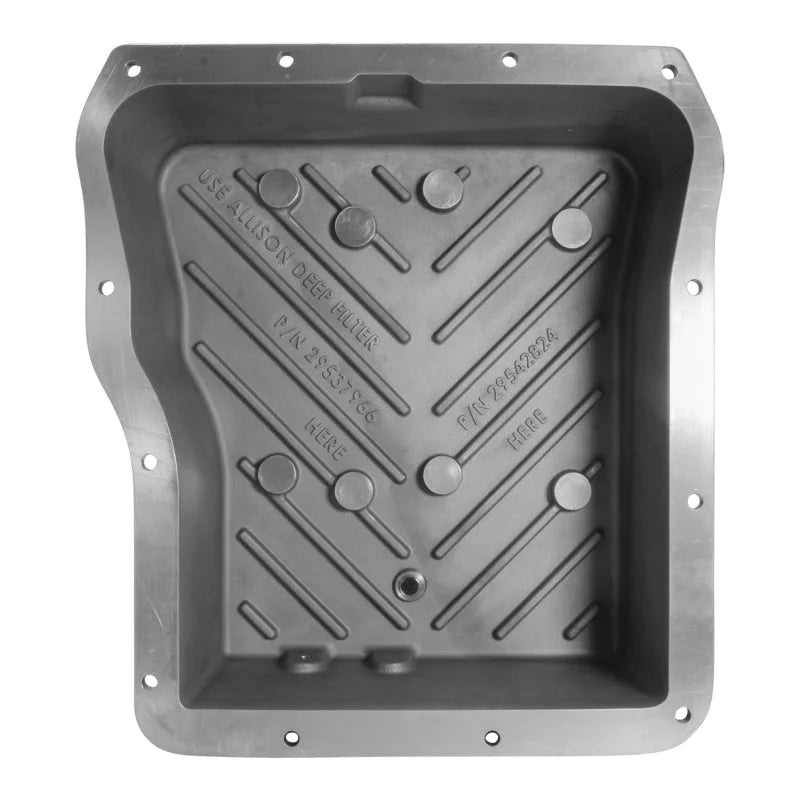 Yukon Gear 07-19 Chevrolet Silverado 2500 HD/3500 HD High-Capacity Aluminum Allison Transmission Pan - Installation View