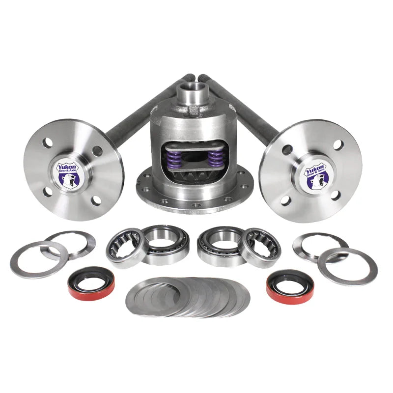 Yukon Gear 79-93 Mustang Axle Kit / 28 Spline / 4 Lug Axles w/ Duragrip Positraction - Back View