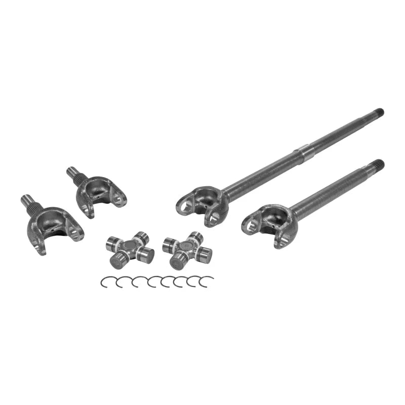 Yukon Gear Front 4340 Chromoly Axle Kit For Jeep JL Dana 30 27 Spline FAD Del. w/1350 (7166) Joints - Side View