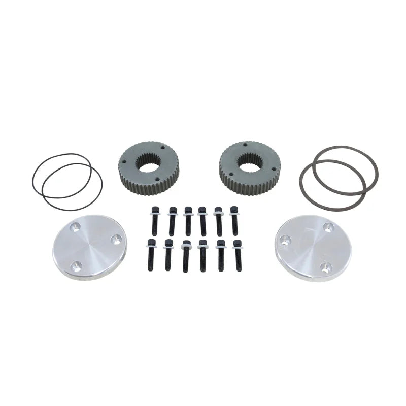 Yukon Gear Hardcore Drive Flange Kit For Dana 60 / 30 Spline Outer Stubs. Non-Engraved Caps - Main Product View