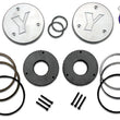 Load image into Gallery viewer, Yukon Gear Hardcore Drive Flange Kit For Dana 60 / 30 Spline Outer Stubs. Yukon Engraved Caps - Side View