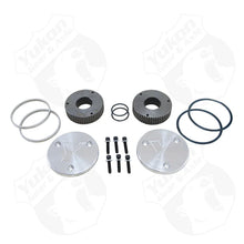Load image into Gallery viewer, Yukon Gear Hardcore Drive Flange Kit For Dana 60 / 35 Spline Outer Stubs. Yukon Engraved Caps - Main Product View
