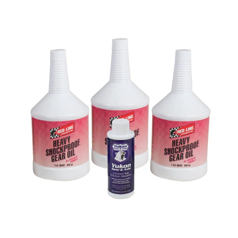 Yukon Gear Redline Synthetic Shock Proof Oil w/ Positraction Additive. 3 Quarts - Side View
