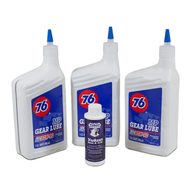 Yukon Gear Redline Synthetic Shock Proof Oil w/ Positraction Additive. 4 Quarts - Side View