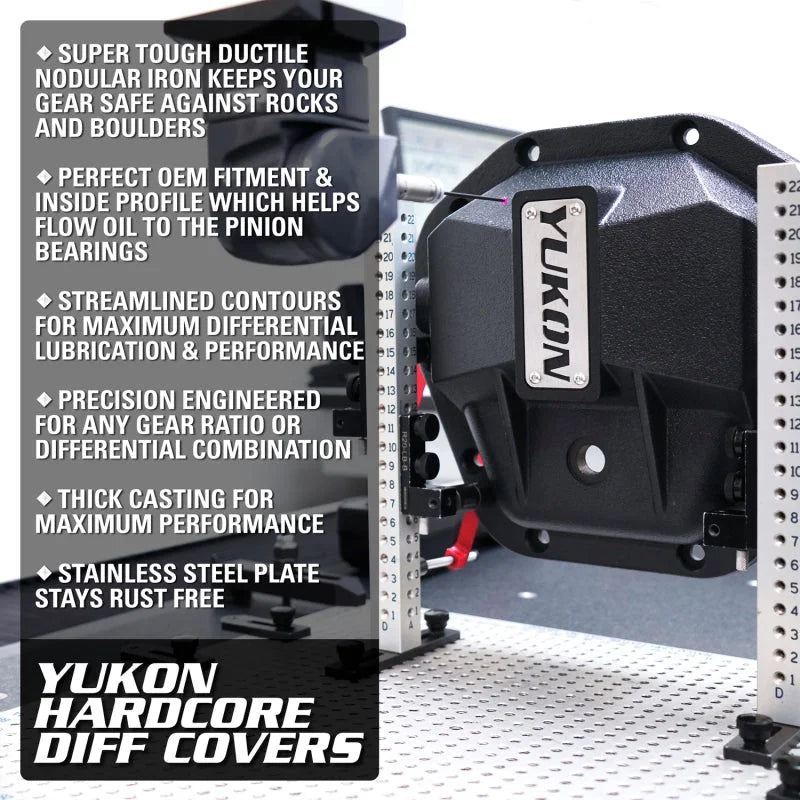 Yukon Hardcore Diff Cover for Dana 80 - Back View