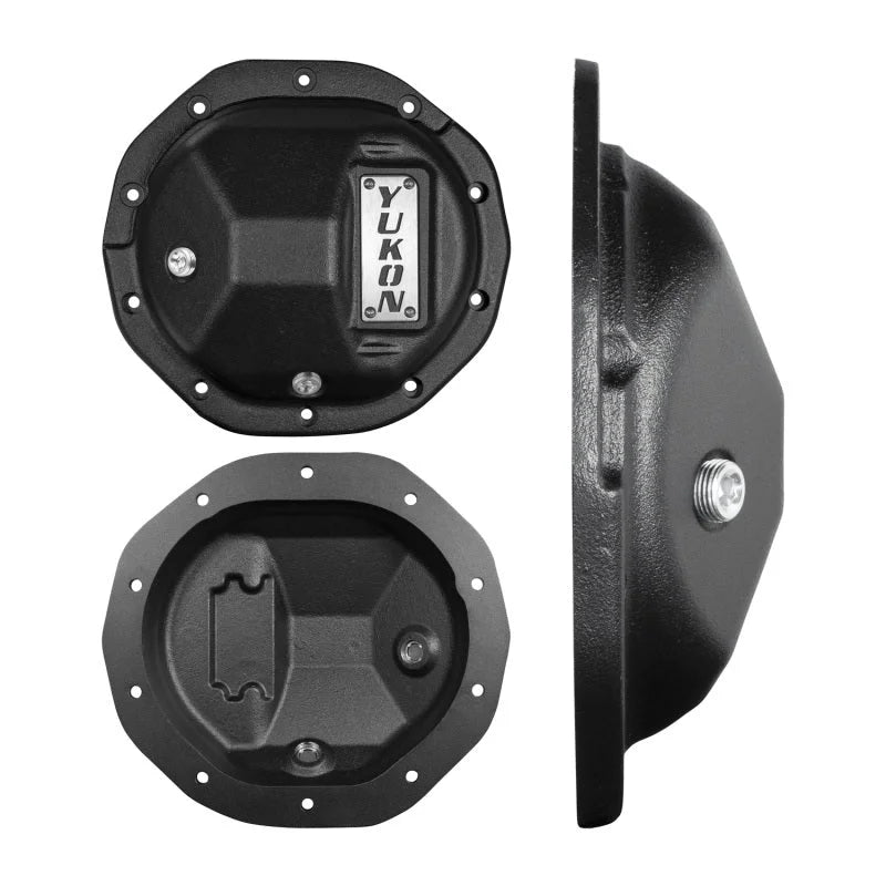 Yukon Hardcore Nodular Iron Cover for Rear GM 8.6in w/8mm Cover Bolts - Installation View