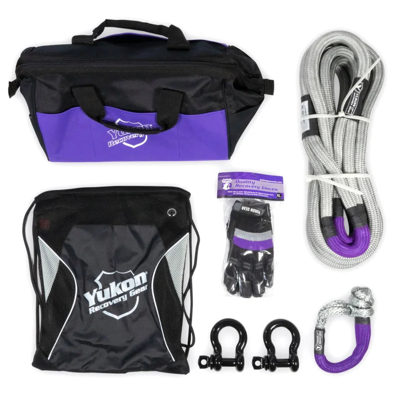 Yukon Recovery Gear Kit w/7/8in Kinetic Rope - Main Product View