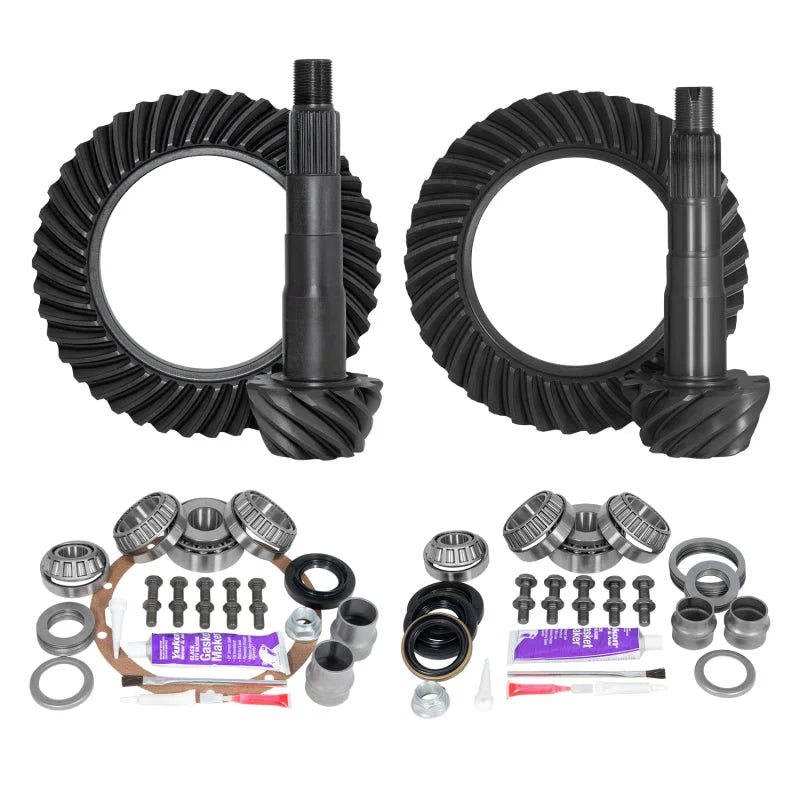 Yukon Ring & Pinion Gear Kit Front & Rear for Toyota 8/8IFS Diff (A/T w/o E-Locker) 4.56 Ratio - Main Product View