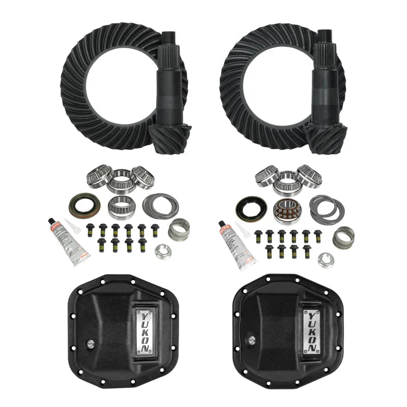 Yukon Stage 2 Jeep JL/JT Re-Gear Kit w/Covers & D44 Front & Rear in a 5.13 Ratio - Main Product View