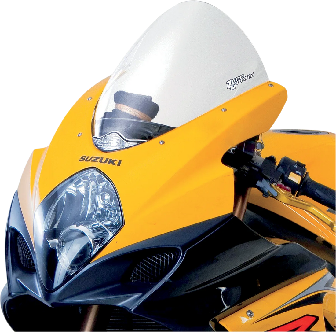 Zero G Corsa Windscreen - Clear - GSXR1 - Back View