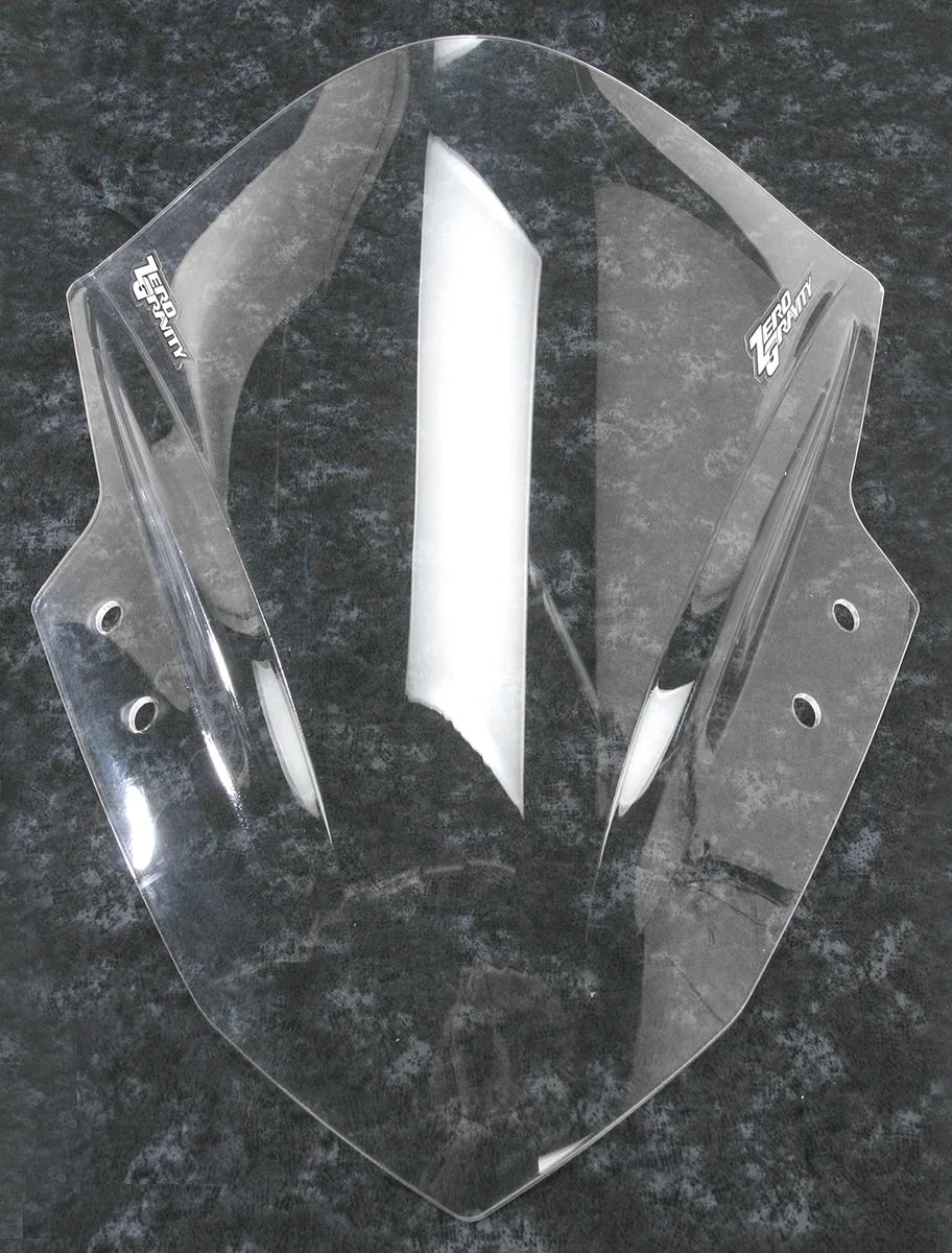 Zero G Corsa Windscreen - Clear - Ninja 300 - Back View