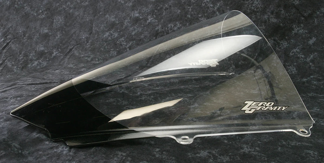 Zero G Corsa Windscreen - Clear - Triumph 675 - Side View