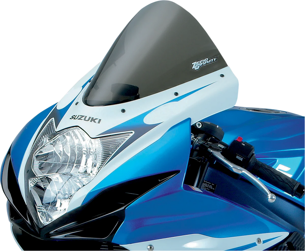 Zero G Corsa Windscreen - Smoke - GSXR 600/750 - Back View