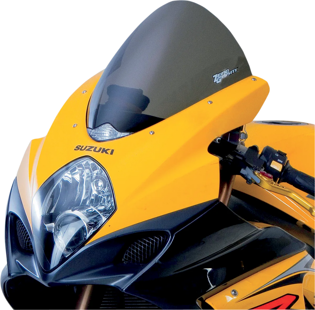 Zero G Corsa Windscreen - Smoke - GSXR1 - Back View