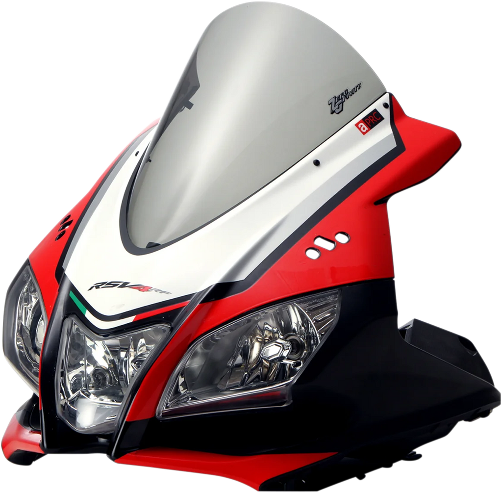 Zero G Corsa Windscreen - Smoke - RSV4 - Back View