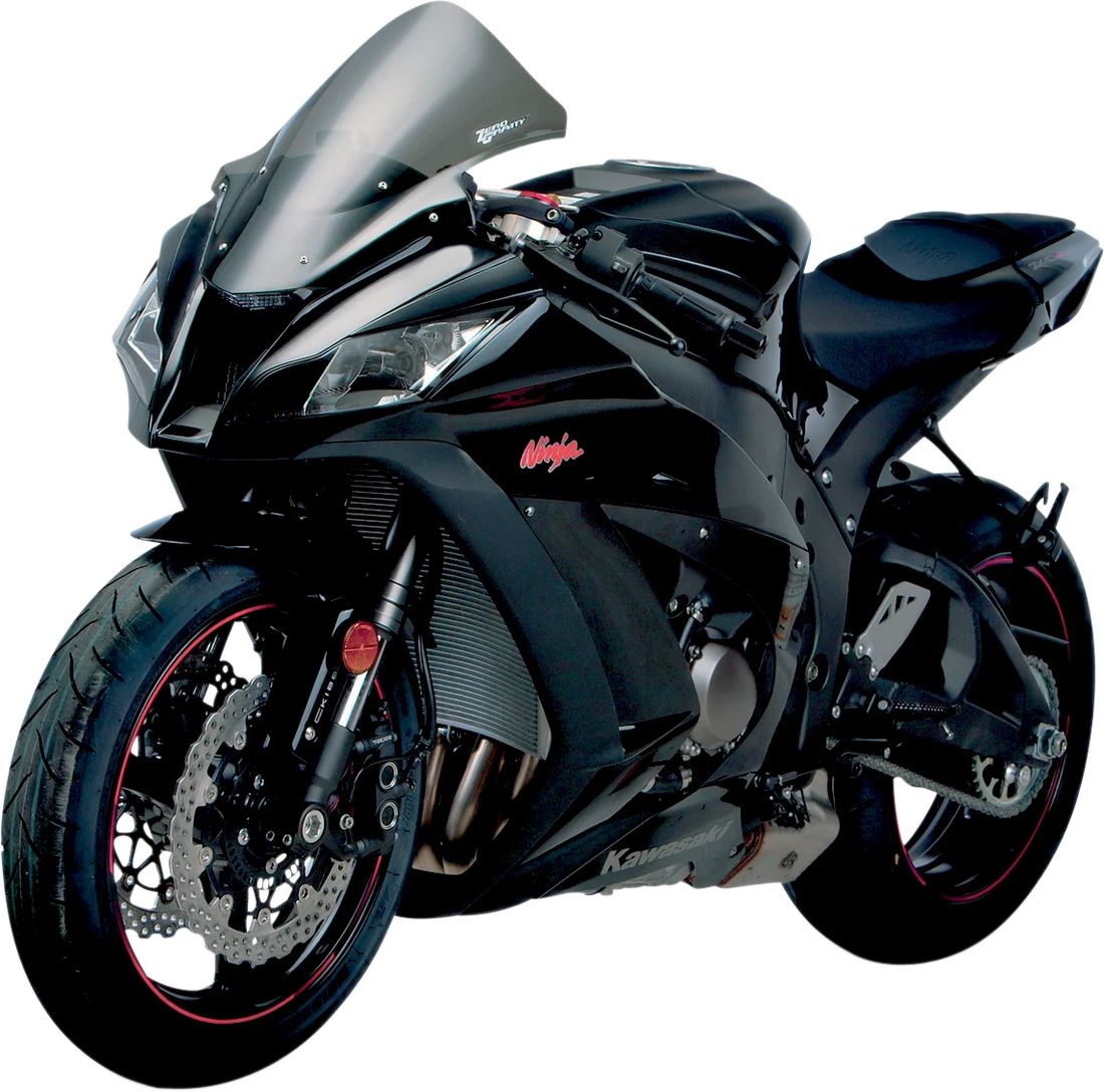 Zero G Corsa Windscreen - Smoke - ZX10 - Side View