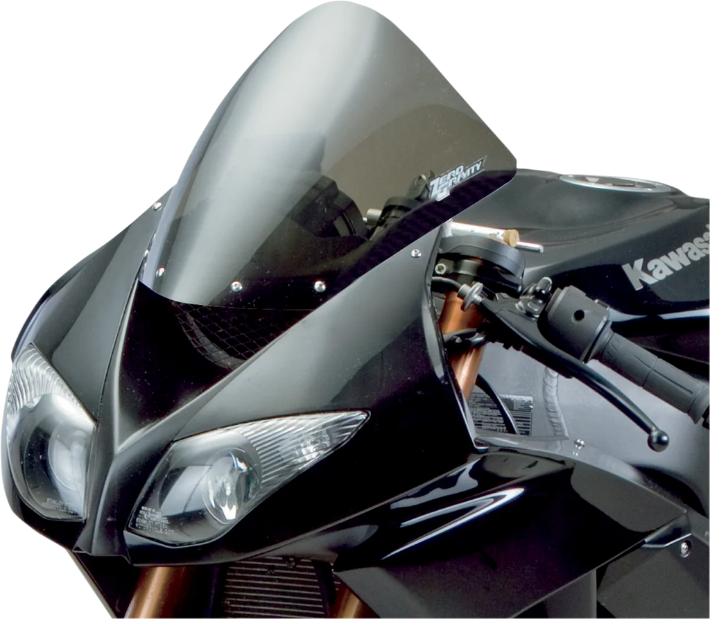 Zero G Corsa Windscreen - Smoke - ZX6R/ZX10R - Back View