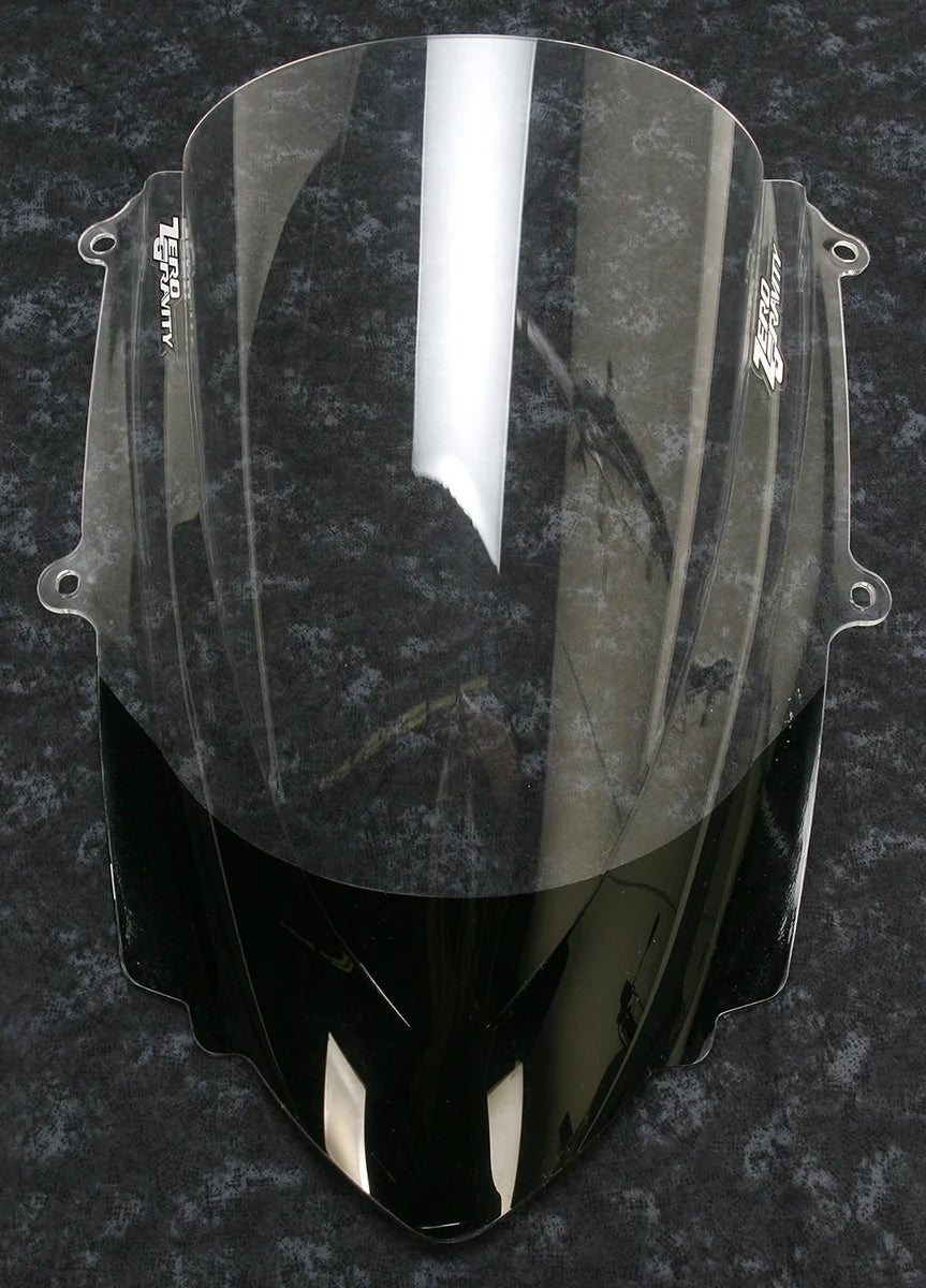 Zero G Double Bubble Windscreen - Clear - 675 - Back View