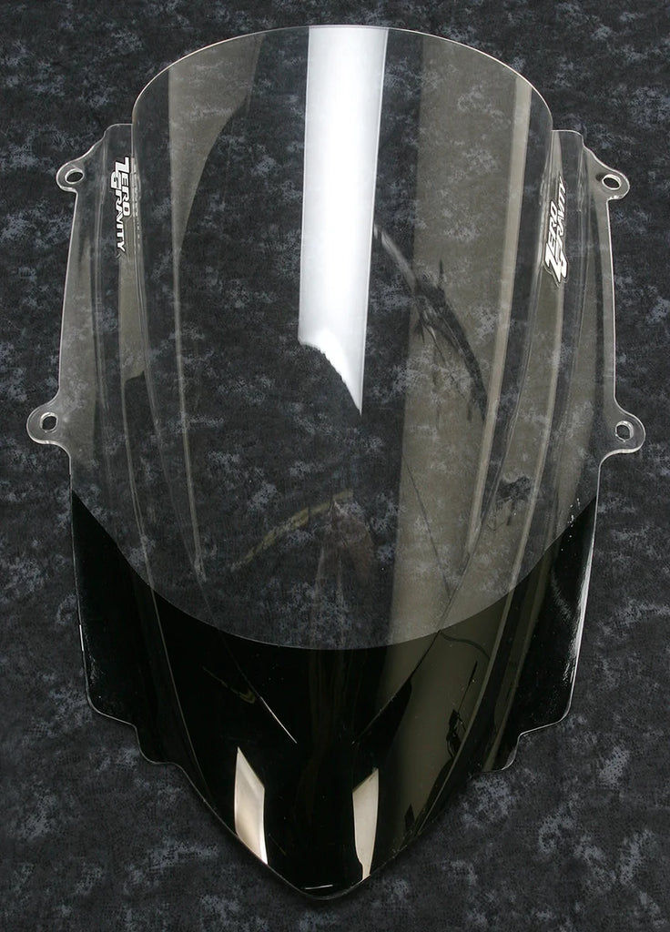 Zero G Double Bubble Windscreen - Clear - 675 - Back View