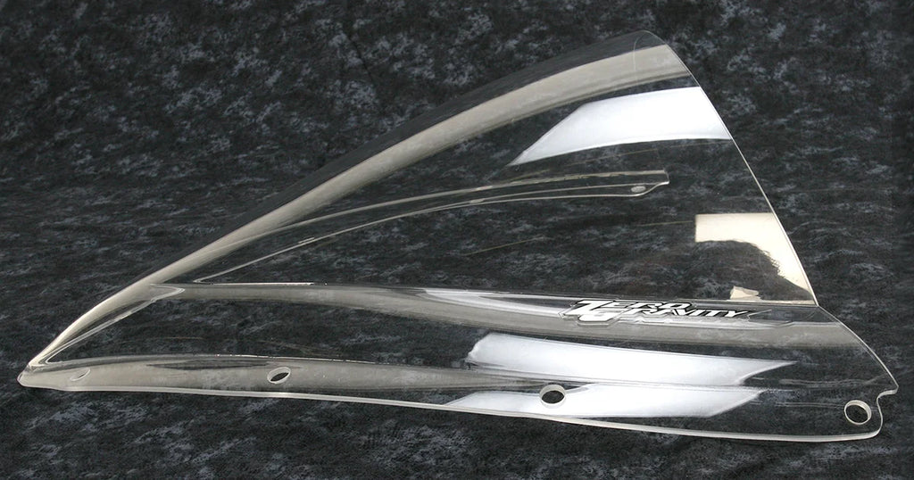 Zero G Double Bubble Windscreen - Clear - F3 - Side View