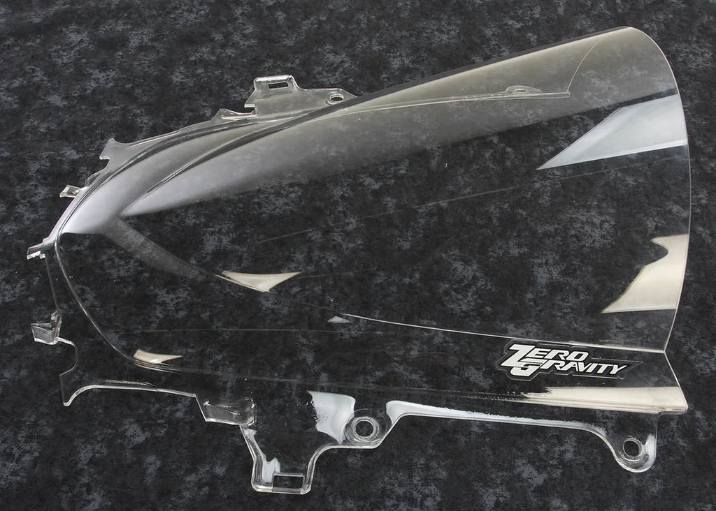 Zero G Double Bubble Windscreen - Clear - R1 - Side View
