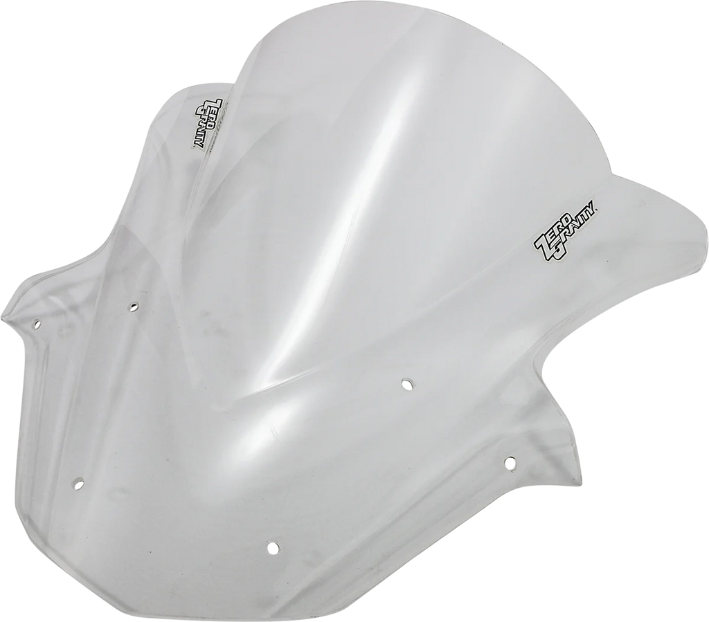 Zero G Double Bubble Windscreen - Clear - ZX10 - Side View