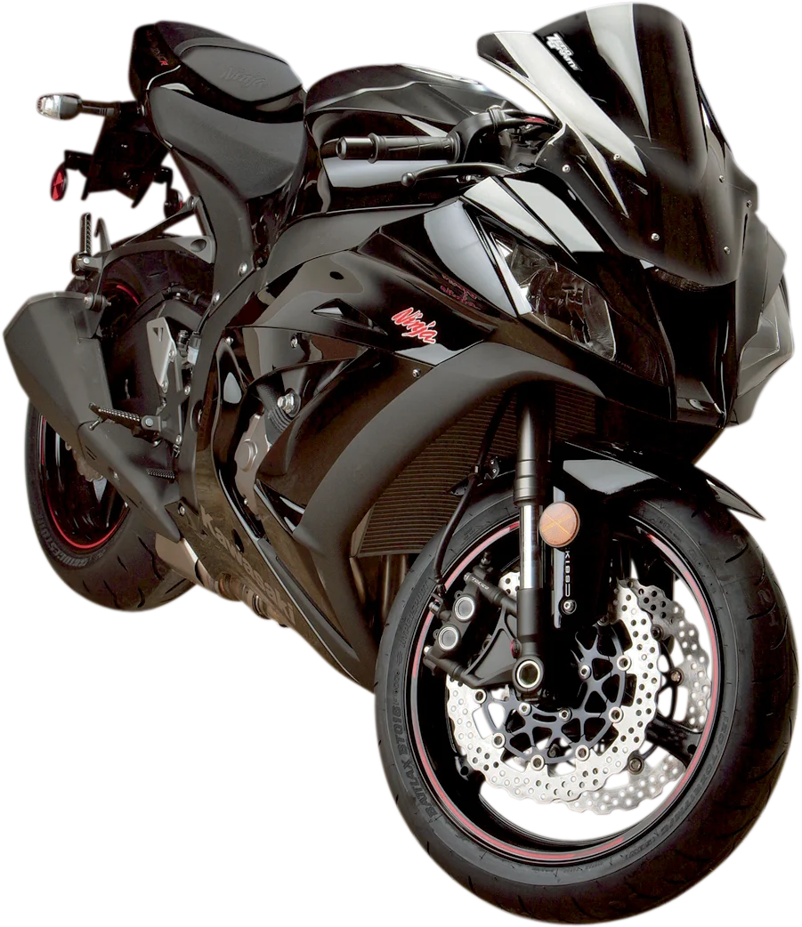 Zero G Double Bubble Windscreen - Clear - ZX10 - Back View