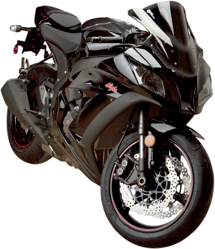 Zero G Double Bubble Windscreen - Clear - ZX10 - Back View