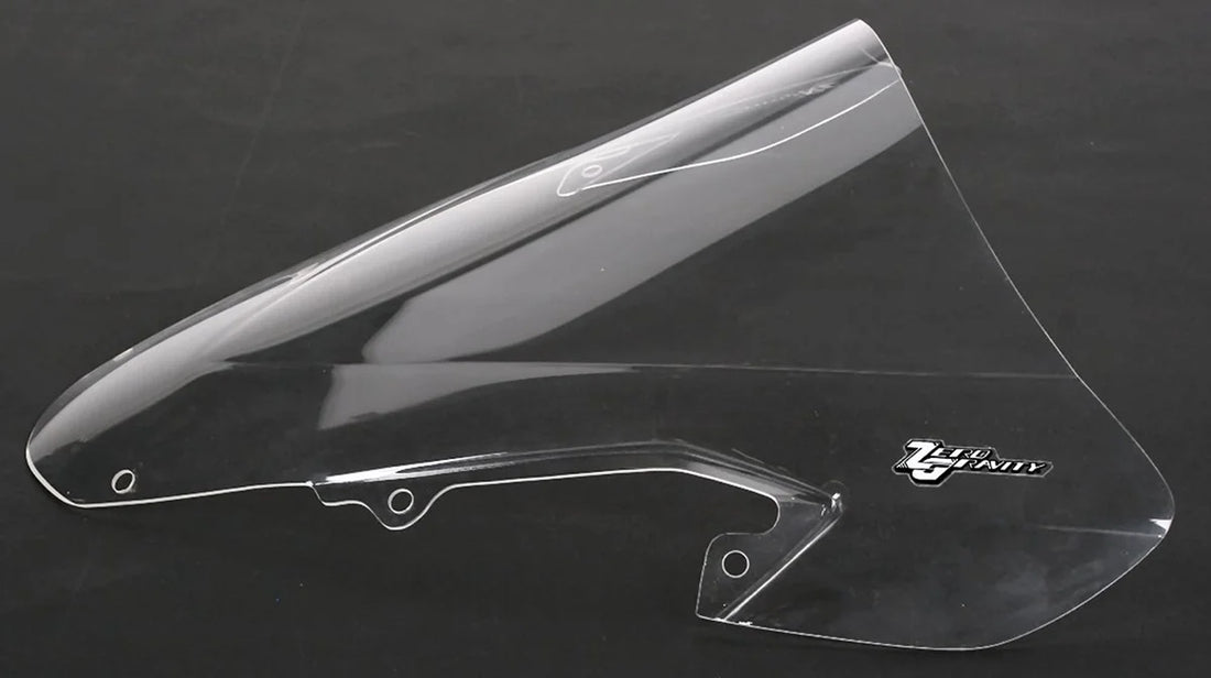Zero G Double Bubble Windscreen - Clear fits Suzuki GSXR1 - Side View