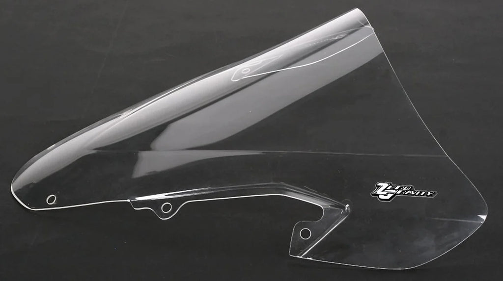 Zero G Double Bubble Windscreen - Clear fits Suzuki GSXR1 - Side View