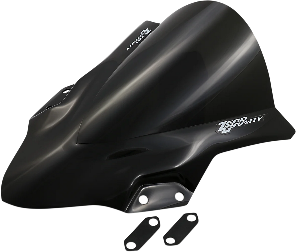 Zero G Double Bubble Windscreen - Dark Smoke - Ninja 400 - Main Product View