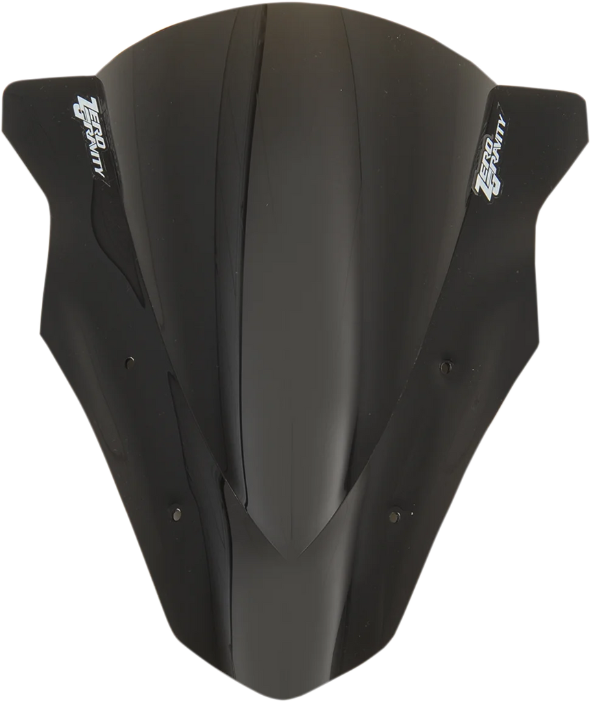 Zero G Double Bubble Windscreen - Dark Smoke - Ninja 650 - Main Product View