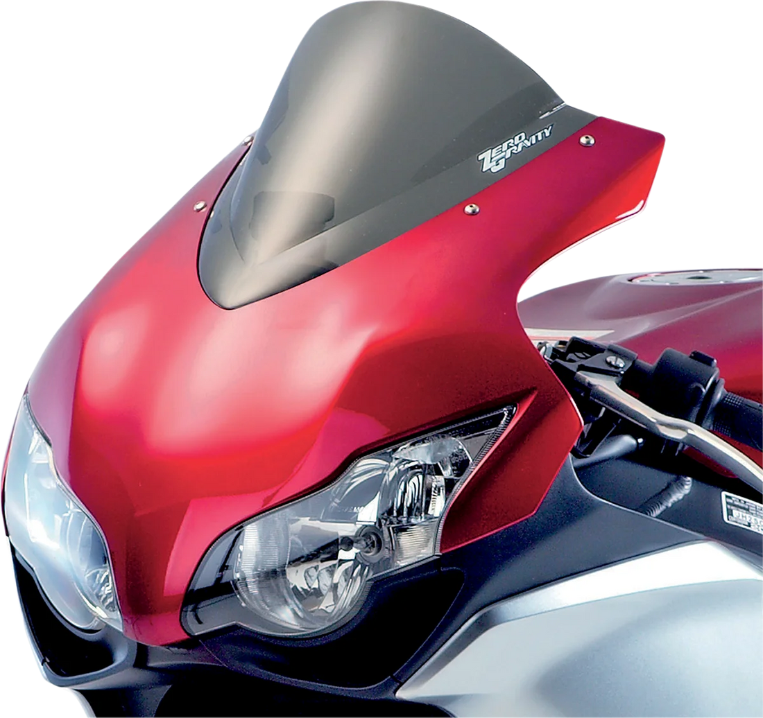 Zero G Double Bubble Windscreen - Light Smoke - CBR1000RR - Back View