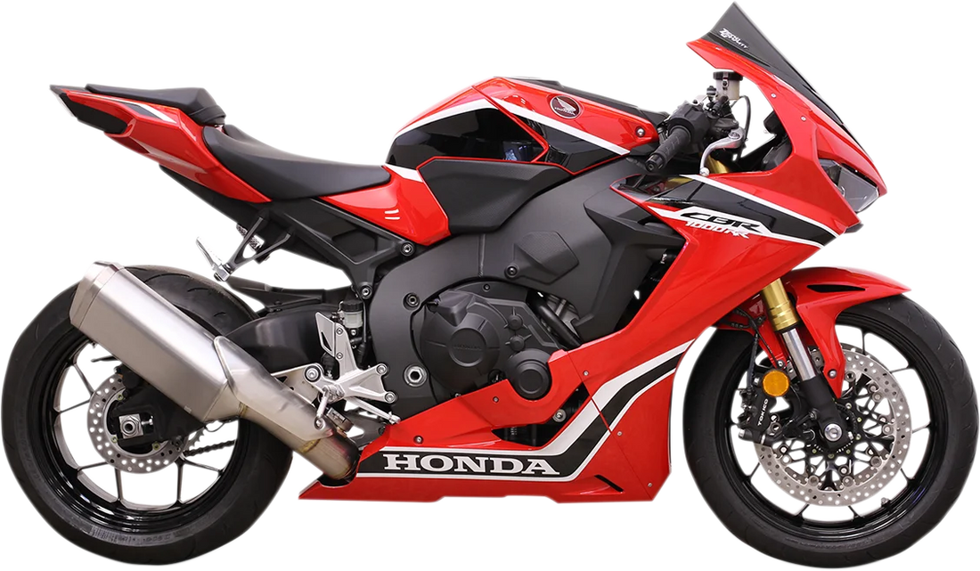 Zero G Double Bubble Windscreen - Light Smoke - CBR1000RR - Side View