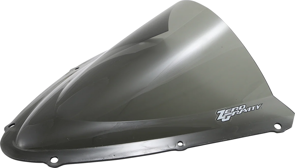 Zero G Double Bubble Windscreen - Light Smoke - GSXR 6/750 - Side View