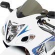 Load image into Gallery viewer, Zero G Double Bubble Windscreen - Light Smoke - Hayabusa - Back View