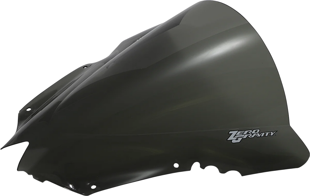 Zero G Double Bubble Windscreen - Light Smoke - YZF-R6 - Side View