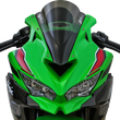 Load image into Gallery viewer, Zero G Double Bubble Windscreen - Light Smoke - ZX-4RR - Back View