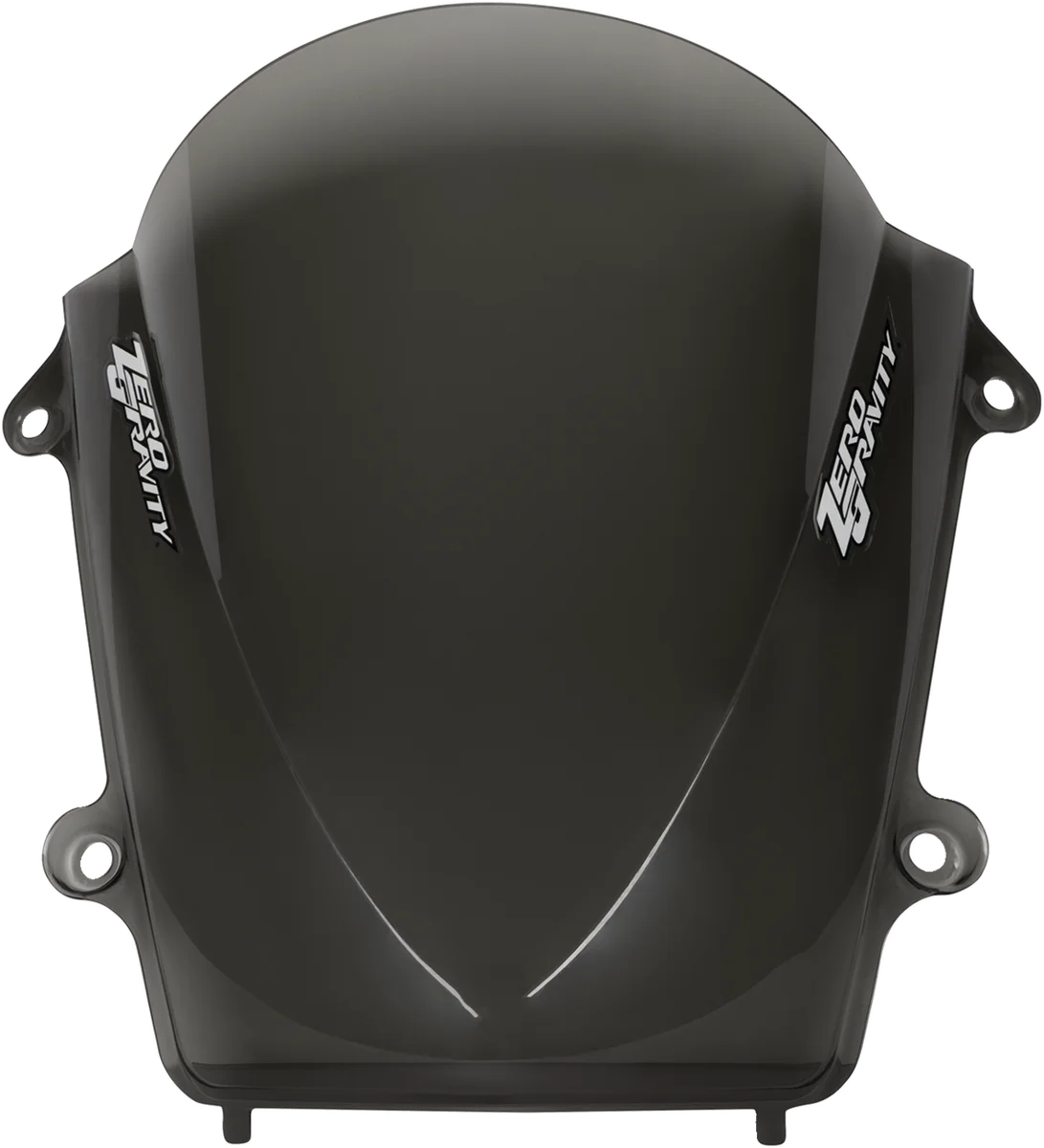 Zero G Double Bubble Windscreen - Smoke - 600RR - Side View