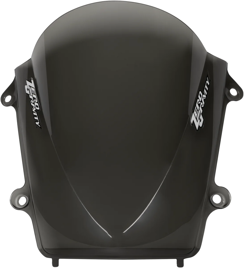 Zero G Double Bubble Windscreen - Smoke - 600RR - Side View