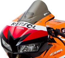 Load image into Gallery viewer, Zero G Double Bubble Windscreen - Smoke - 600RR - Back View