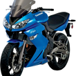 Load image into Gallery viewer, Zero G Double Bubble Windscreen - Smoke - 650R - Side View