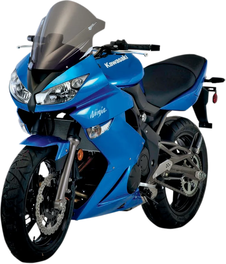 Zero G Double Bubble Windscreen - Smoke - 650R - Side View