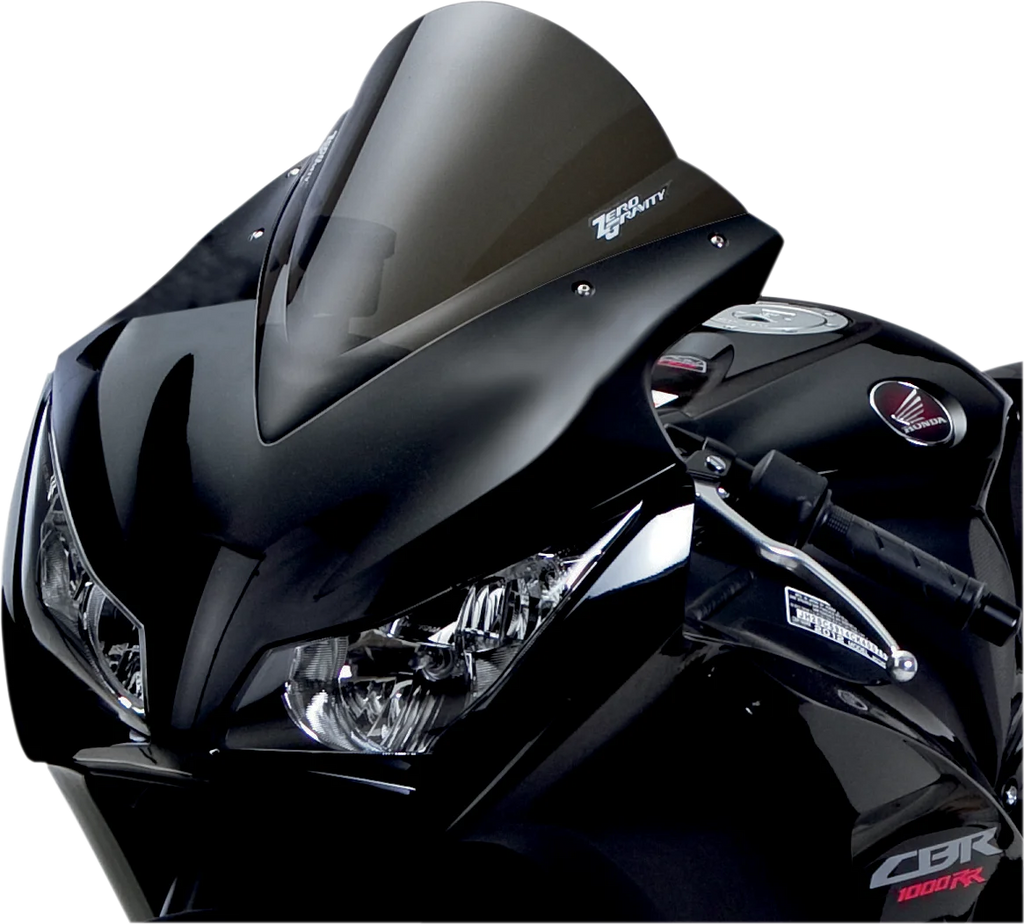 Zero G Double Bubble Windscreen - Smoke - CBR1000 - Back View